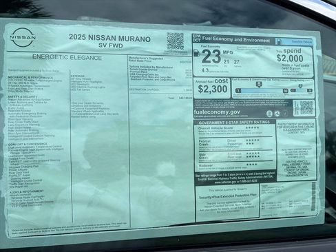 Used 2025 Nissan Murano SV FWD image 15