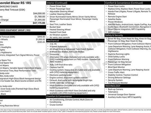 Used 2022 Chevrolet Blazer RS image 39