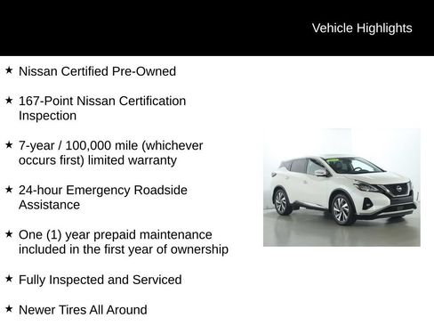 Certified 2021 Nissan Murano SL w/ SL Moonroof Package AWD/4WD image 4