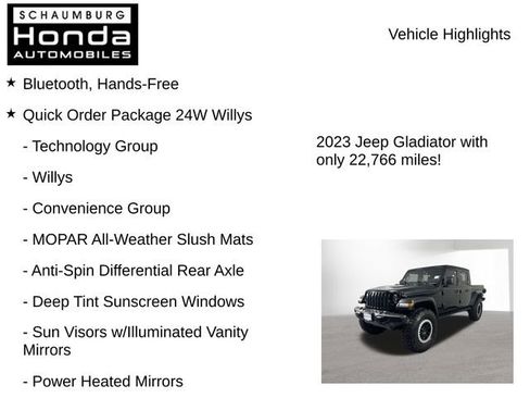 Used 2023 Jeep Gladiator Willys image 8