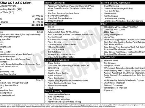 New 2026 MAZDA CX-5 Select AWD/4WD image 30