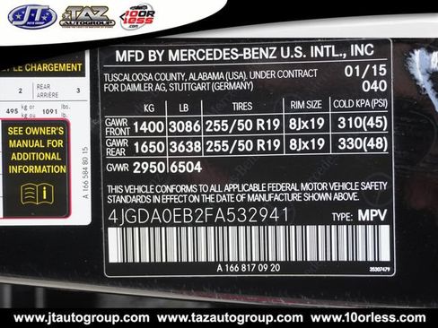 Used 2015 Mercedes-Benz ML 250 BlueTEC 4MATIC image 23