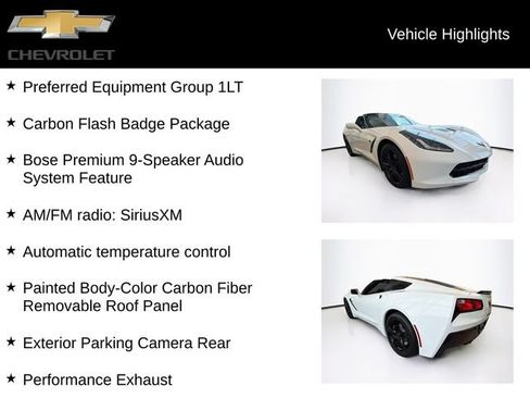 Used 2017 Chevrolet Corvette Stingray Coupe w/ Carbon Flash Badge Package RWD image 5