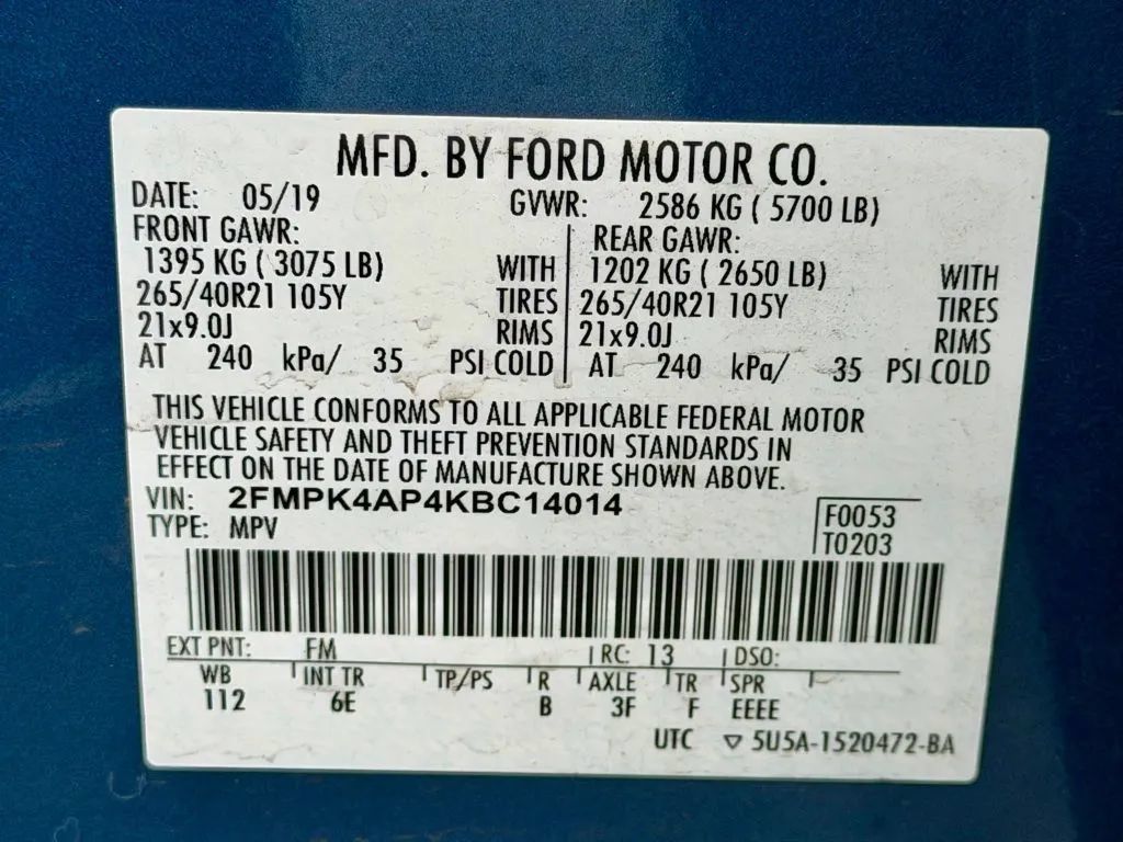 Used 2019 Ford Edge ST w/ Equipment Group 401A AWD/4WD image 27