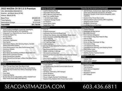 Used 2022 MAZDA CX-30 AWD 2.5 S w/ Premium Package image 2