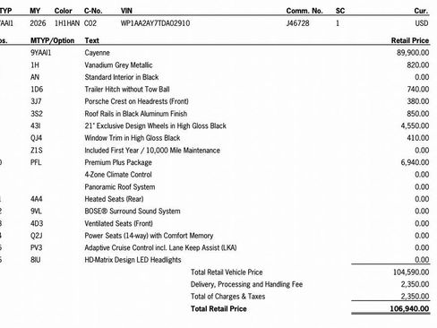 New 2026 Porsche Cayenne image 44