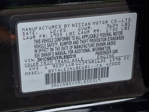 Certified 2024 Nissan Versa S w/ S Plus Package FWD image 25