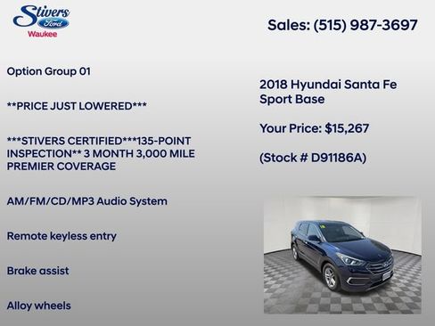 Used 2018 Hyundai Santa Fe Sport AWD/4WD image 8