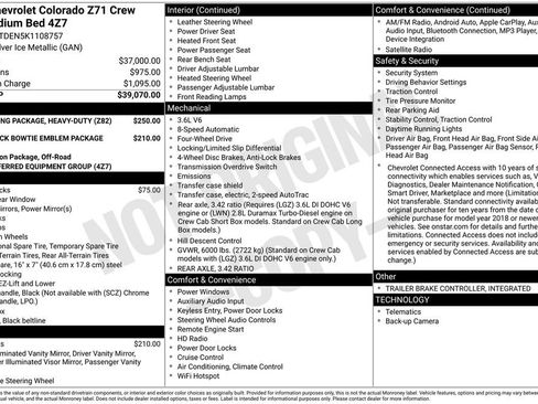 Used 2019 Chevrolet Colorado Z71 image 2