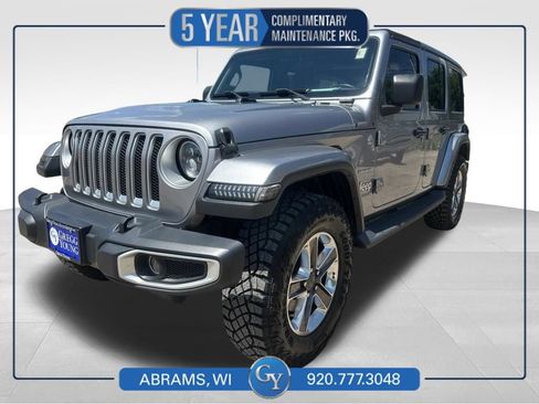 Used 2019 Jeep Wrangler Unlimited Sahara w/ Safety Group AWD/4WD image 1