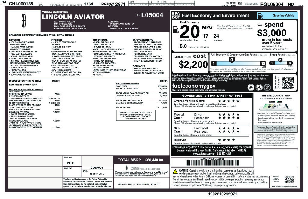 Used 2023 Lincoln Aviator AWD w/ Premium Package image 12