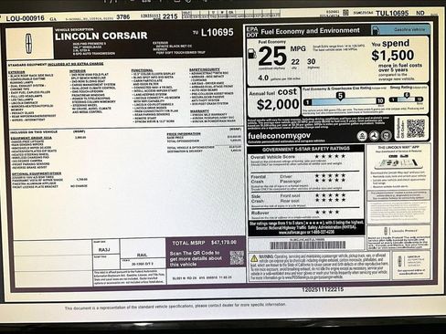 New 2026 Lincoln Corsair Premiere image 14