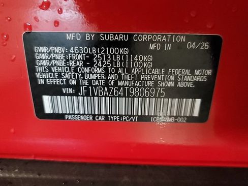 New 2026 Subaru WRX tS AWD/4WD image 35