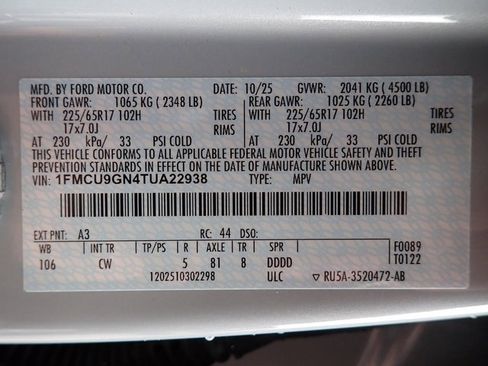 New 2026 Ford Escape Active w/ Tech Pack #1 image 15