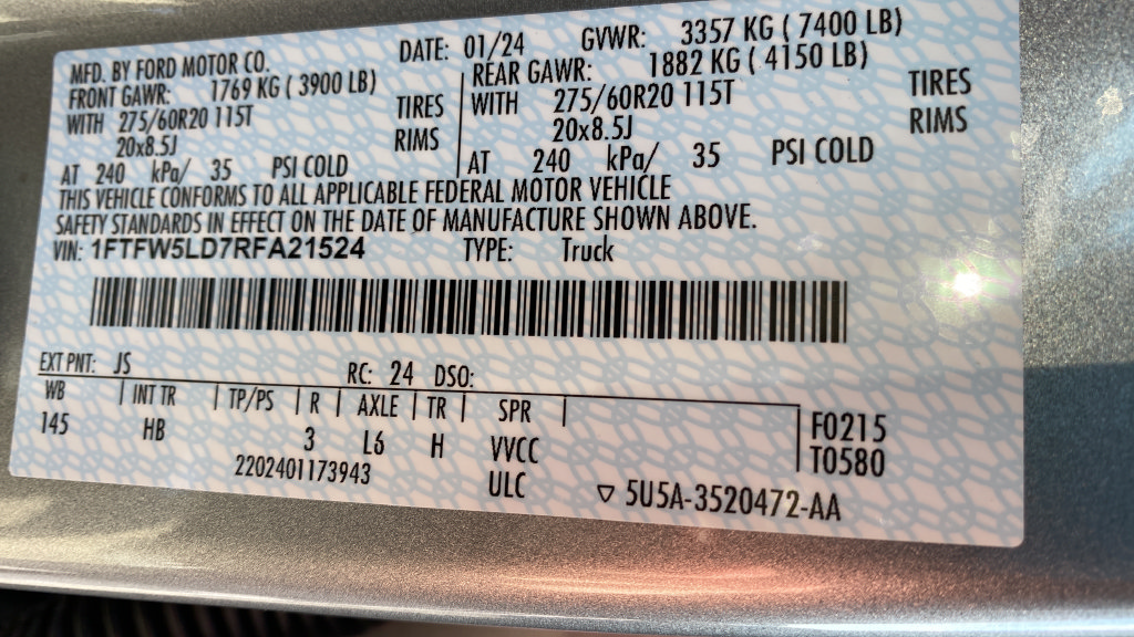 Used 2024 Ford F150 Lariat AWD/4WD image 29
