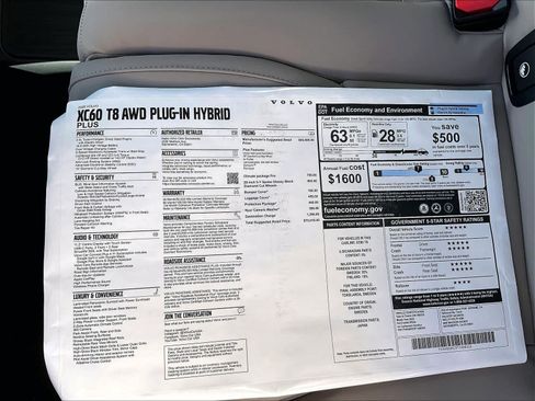 New 2026 Volvo XC60 T8 Plus w/ Climate Package PRO AWD/4WD image 35