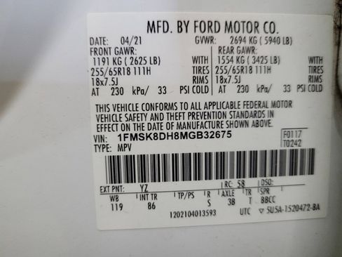 Used 2021 Ford Explorer XLT w/ Class III Trailer Tow Package AWD/4WD image 33