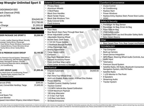Used 2022 Jeep Wrangler Unlimited Sport AWD/4WD image 18