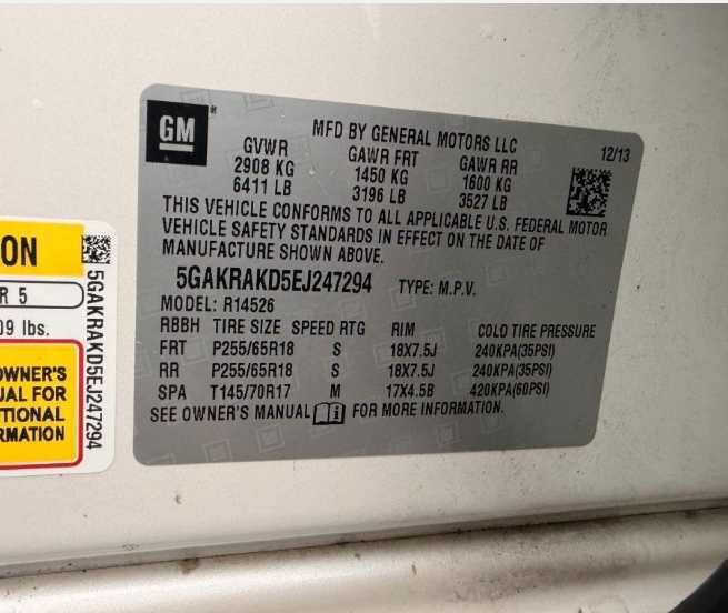 Used 2014 Buick Enclave Convenience FWD image 9