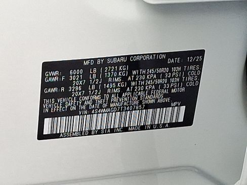 New 2026 Subaru Ascent Limited AWD/4WD image 18