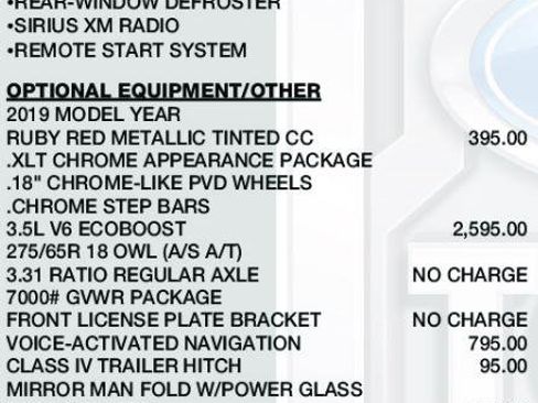 Used 2019 Ford F150 XLT w/ Equipment Group 302A Luxury image 3