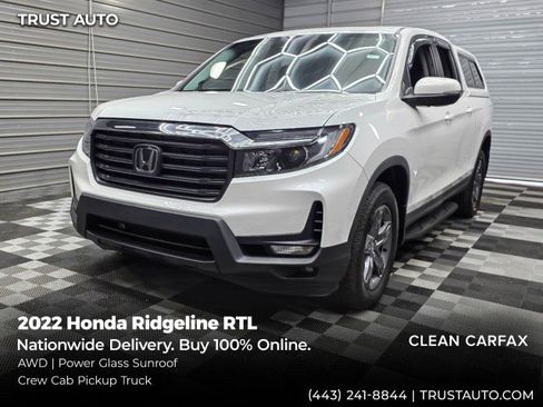 Used 2022 Honda Ridgeline RTL image 1