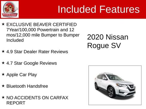 Used 2020 Nissan Rogue SV w/ Premium Package image 4