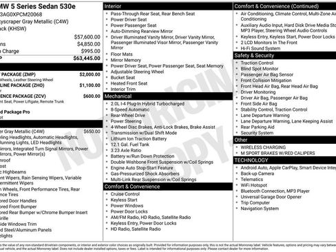 Used 2023 BMW 530e 530e iPerformance w/ M Sport Package image 12
