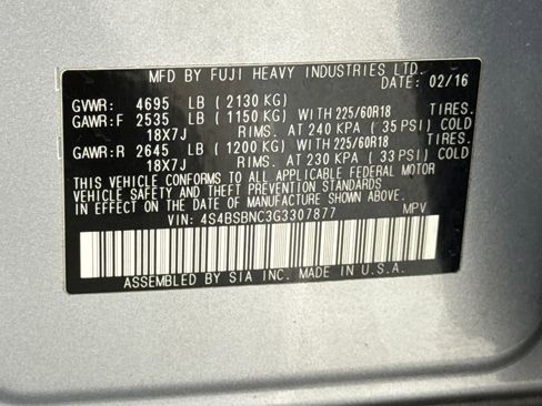 Used 2016 Subaru Outback 2.5i Limited image 30