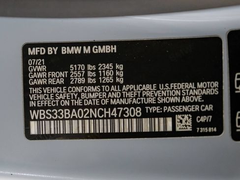 Used 2022 BMW M4 xDrive Competition w/ Parking Assistance Package AWD/4WD image 65
