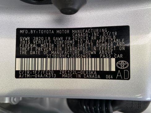 Used 2018 Toyota Corolla SE FWD image 27