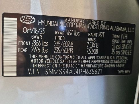Used 2023 Hyundai Santa Fe SEL w/ Premium Package FWD image 33