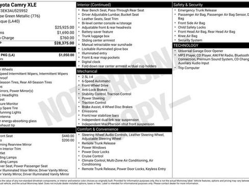 Used 2010 Toyota Camry XLE w/ Leather Pkg FWD image 7