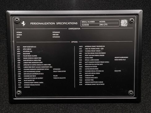 Certified 2025 Ferrari 296 GTS RWD image 26