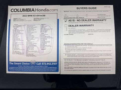 Used 2022 BMW X3 xDrive30i w/ Convenience Package image 36