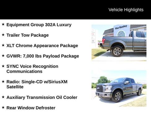 Used 2016 Ford F150 XLT w/ Equipment Group 302A Luxury AWD/4WD image 4