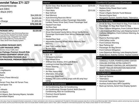 Used 2023 Chevrolet Tahoe Z71 w/ Luxury Package image 2