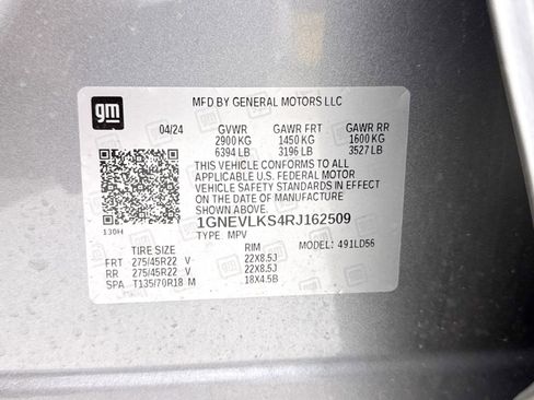 Used 2024 Chevrolet Traverse RS w/ LPO, Floor Liner Package AWD/4WD image 36