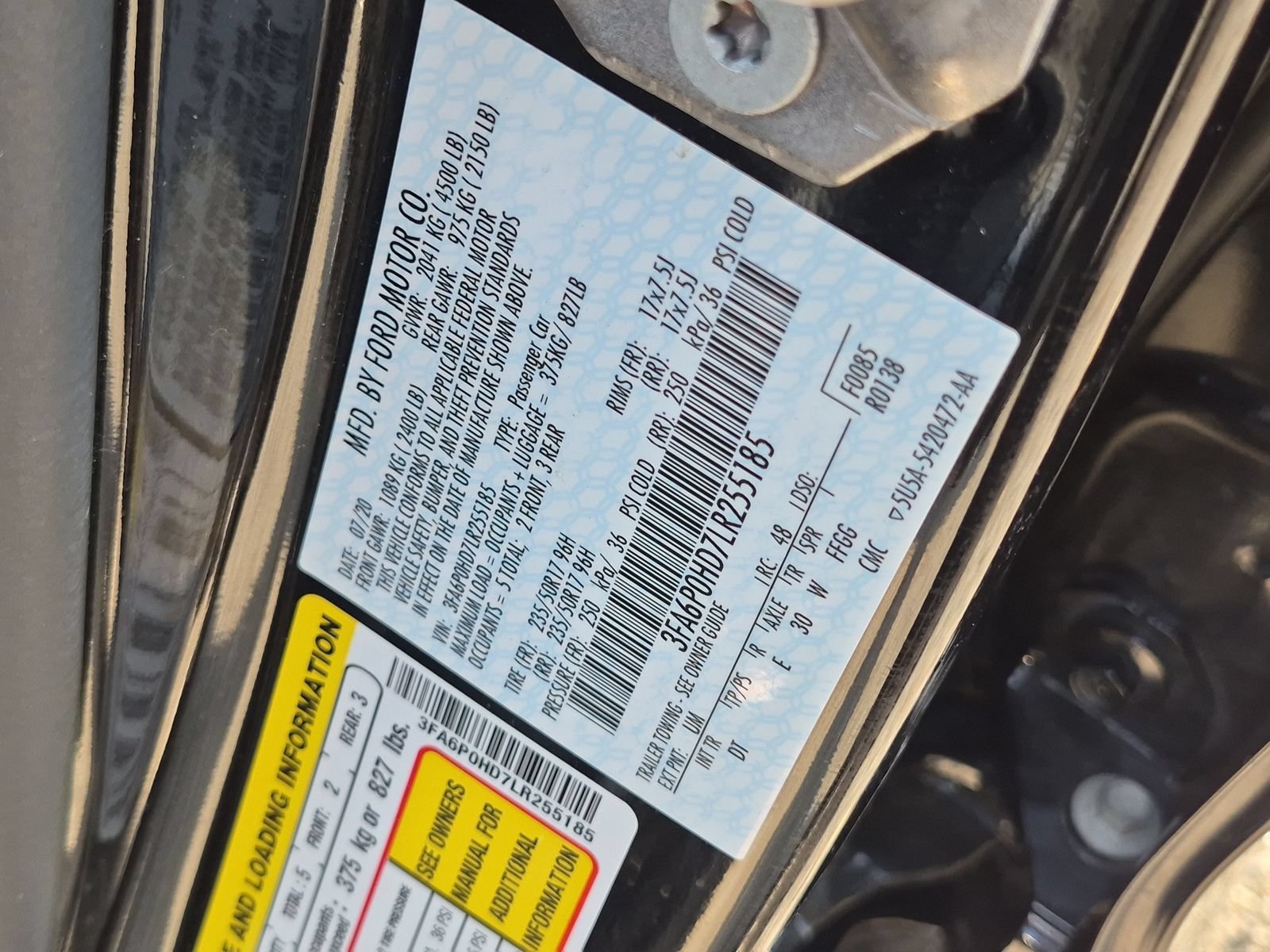 Used 2020 Ford Fusion SE FWD image 32