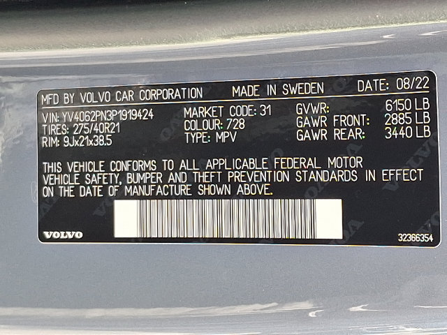 Used 2023 Volvo XC90 B6 Plus w/ Protection Package AWD/4WD image 27