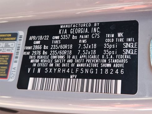 Used 2022 Kia Sorento EX w/ Panoramic Sunroof Package image 32