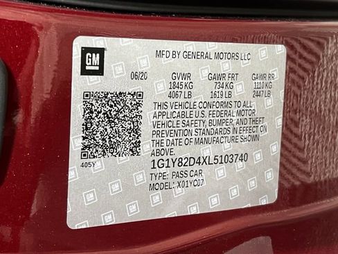 Used 2020 Chevrolet Corvette Stingray Premium Cpe w/ 3LT Preferred Equipment Group image 28