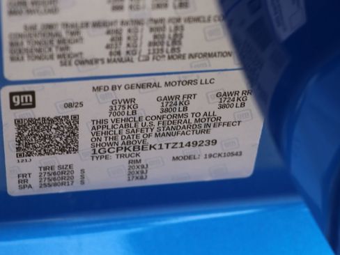 New 2026 Chevrolet Silverado 1500 Custom w/ LPO, Dark Essentials Package image 34