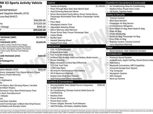 Used 2023 BMW X3 xDrive30i w/ M Sport Package AWD/4WD image 26