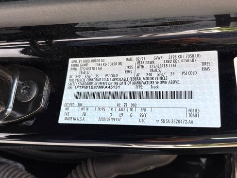 Used 2021 Ford F150 XLT w/ Equipment Group 302A High AWD/4WD image 30