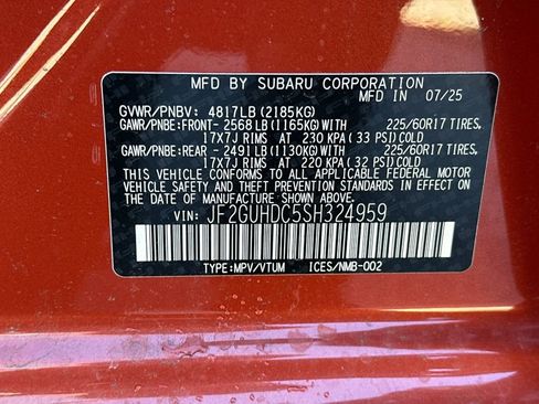 Certified 2025 Subaru Crosstrek 2.0i Premium AWD/4WD image 33