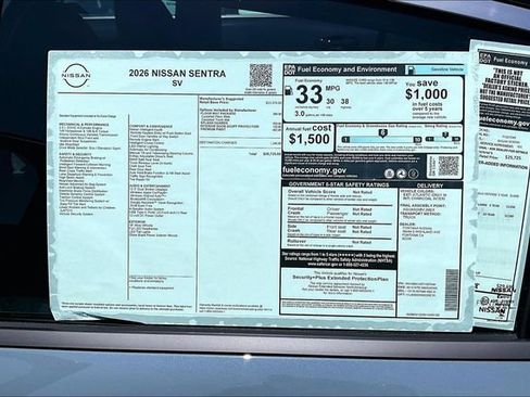 New 2026 Nissan Sentra SV FWD image 12