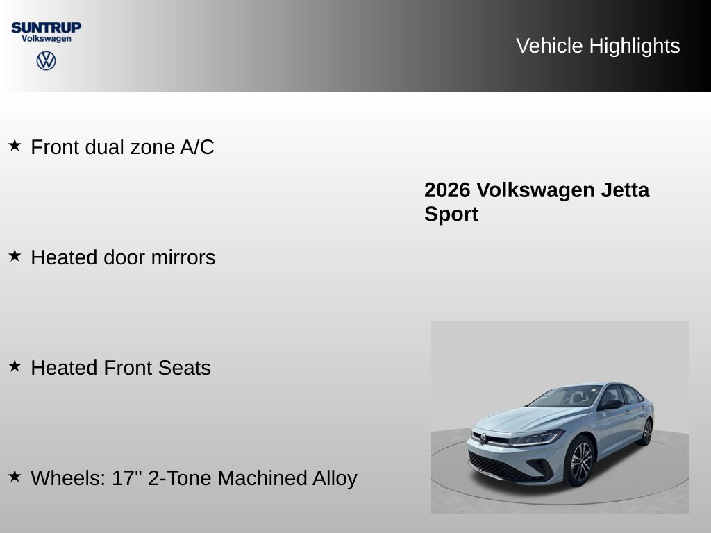 Used 2026 Volkswagen Jetta Sport FWD image 7