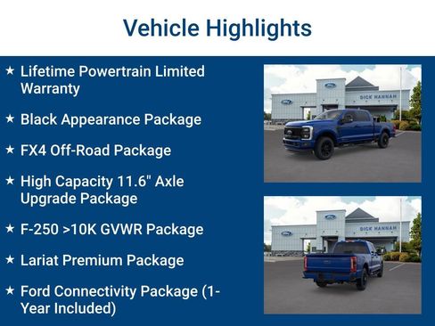 New 2026 Ford F250 Lariat w/ Black Appearance Package image 3