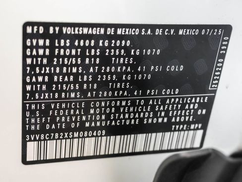 Used 2025 Volkswagen Taos S image 48